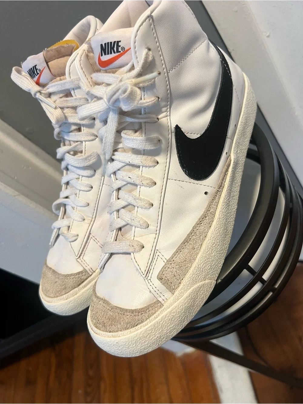 Nike Blazer Mid '77 Vintage in the color combination 'White Black size 8 men